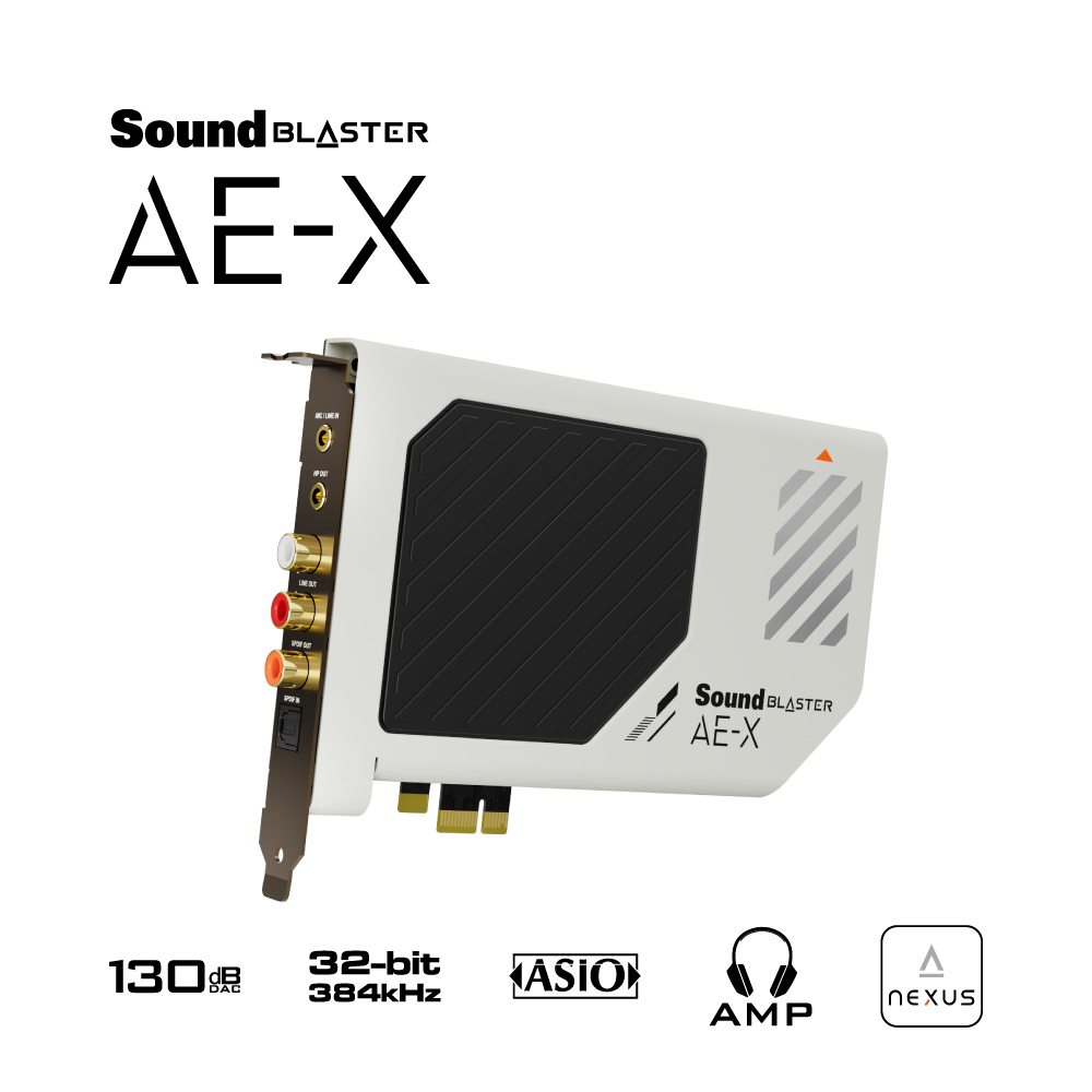 ハイレゾ再生に対応したPCI-eサウンドカード「Sound Blaster AE-X」が6