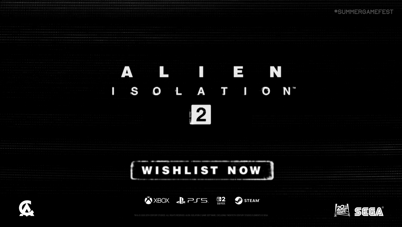 「ALIEN ISOLATION 2」発表！ 12年ぶり続編【SGF2026】 激怖エイリアンの恐怖再び。PV公開