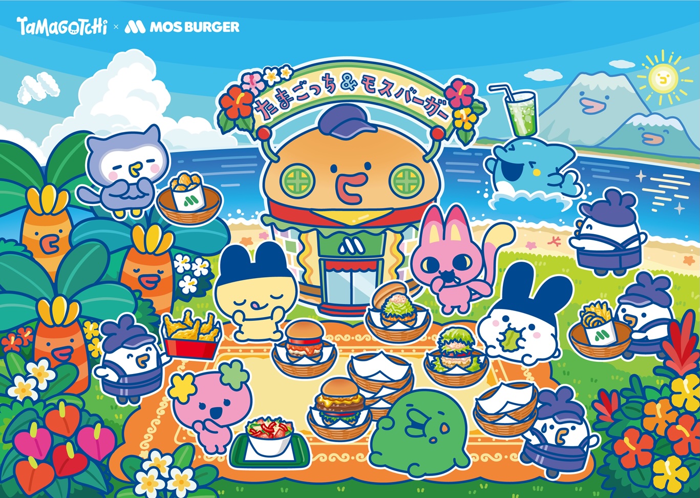 モスバーガー×たまごっち「モスワイワイセット」、7月15日より期間