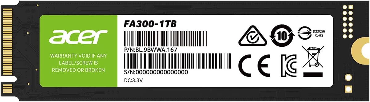 【Amazonセール】AcerのPCIe Gen5×4対応「FA300」などM.2 SSDがお買い得