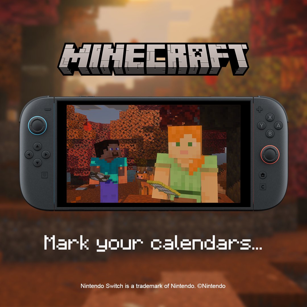 マインクラフト」Switch2版が10月27日に発売決定。「スーパーマリオ