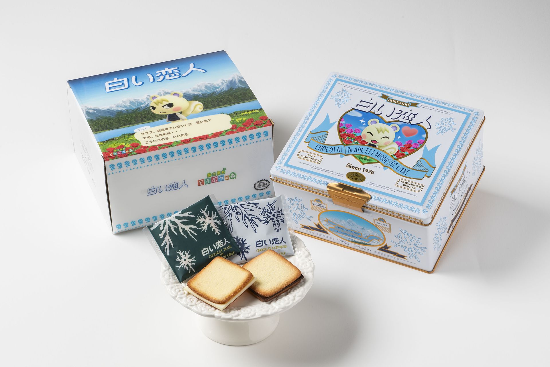 白い恋人」×「あつまれ どうぶつの森」コラボ缶が本日8月14日に北海道