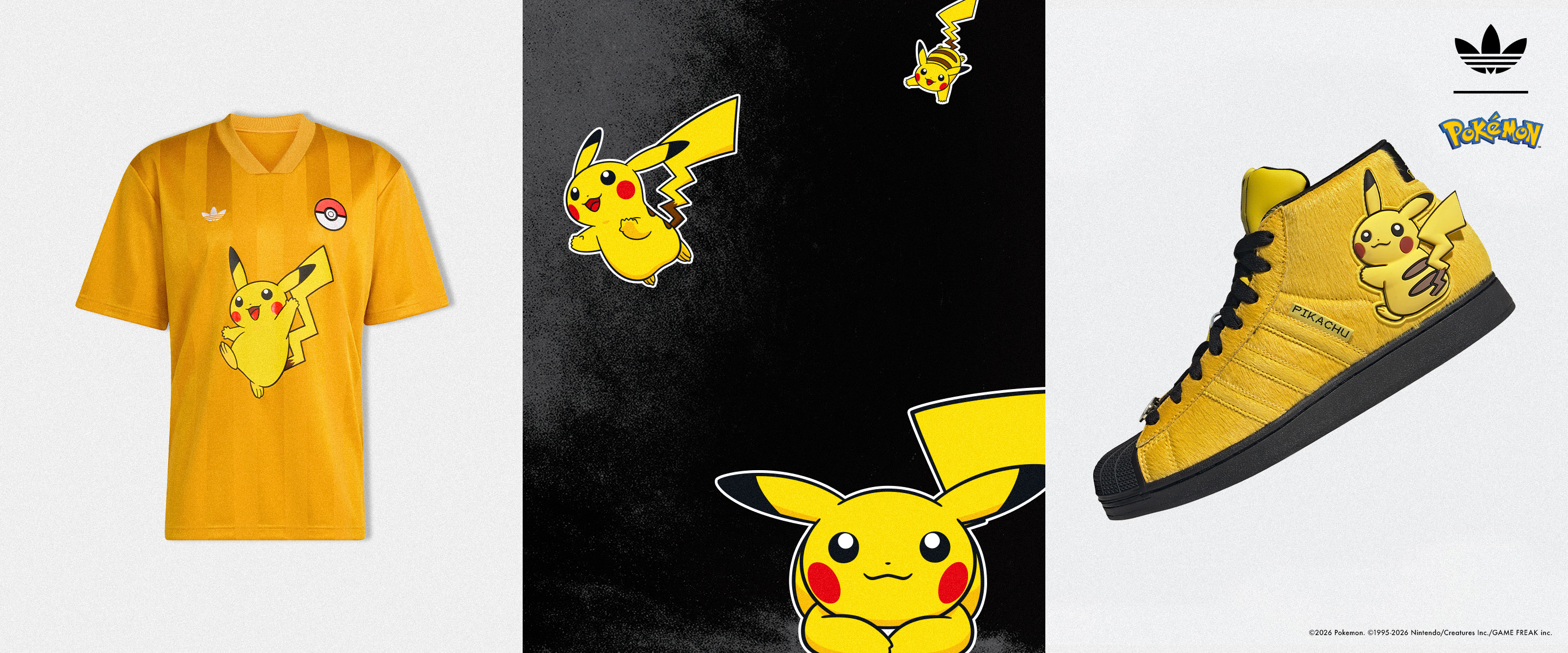 アディダス オリジナルスとポケモンがコラボ！ ピカチュウたちから着想