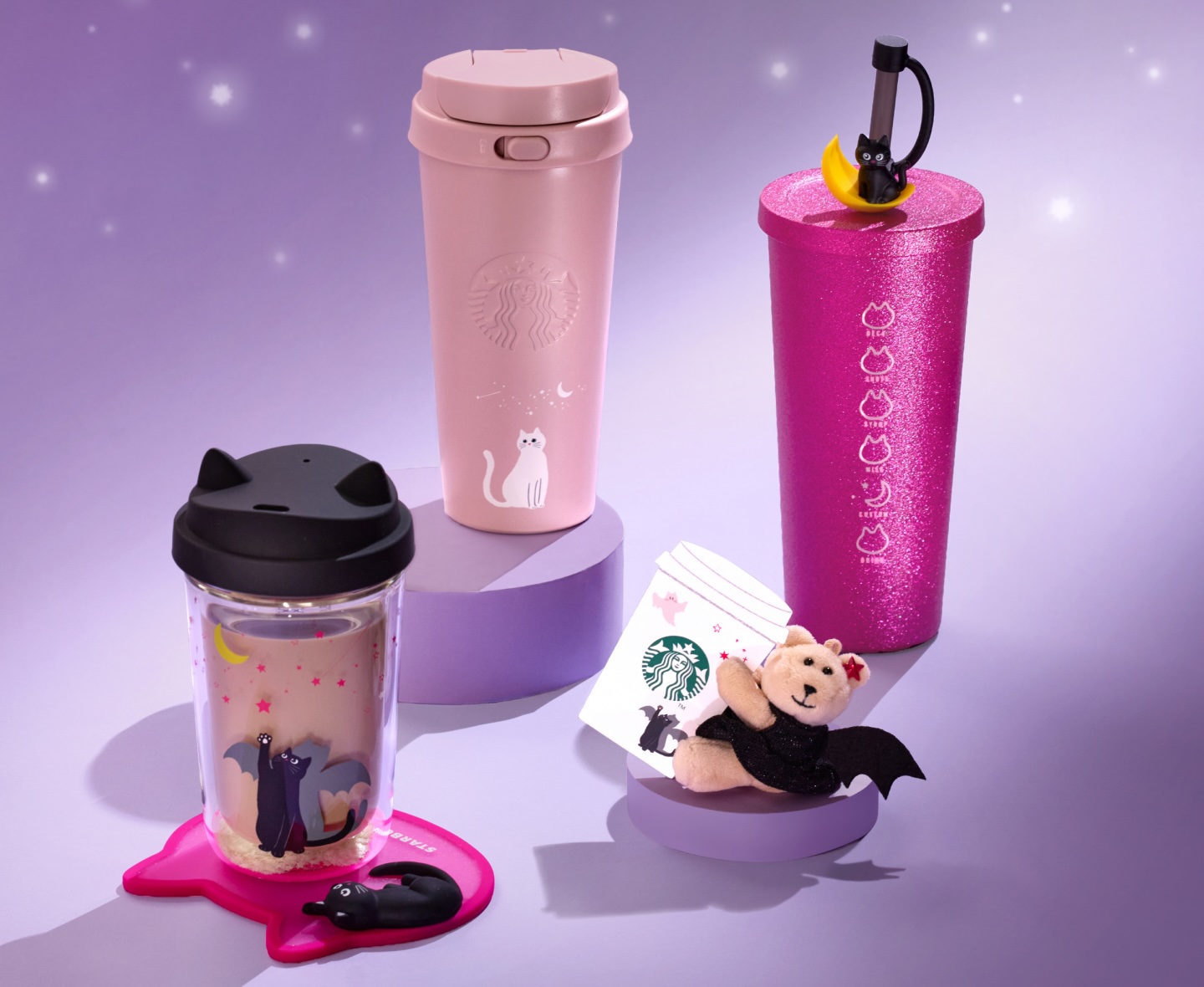 スタバ、今年のハロウィンは黒猫と白猫グッズが登場！ 10月8日20時よりオンラインストア先行販売